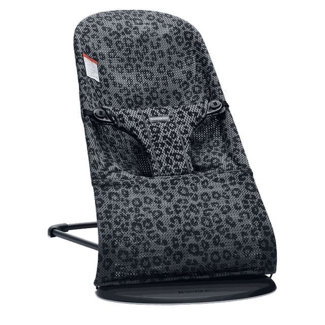 BabyBjorn Transat Bliss, Cadre Noir, Maille, Anthracite/Leopard