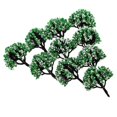 thumbnail image 4 of Milaget 10pcs 1/200 HO Scale Trees Model Train Forest Diorama Scenery Layout Scene White White Green, 4 of 9