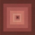 thumbnail image 1 of Ahgly Company Tapis d'Intérieur Lavable en Machine Carré Orange Transitionnel, 7 Pieds Carré, 1 of 7