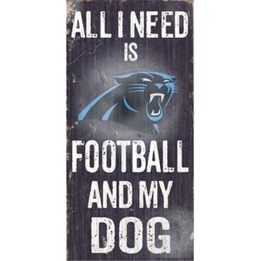 Fan Creations N0640 Carolina Panthers Football et Mon Chien Signe