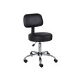 thumbnail image 1 of Boss Black Caressoft Medical Stool W/ Back Cushion, 1 of 5