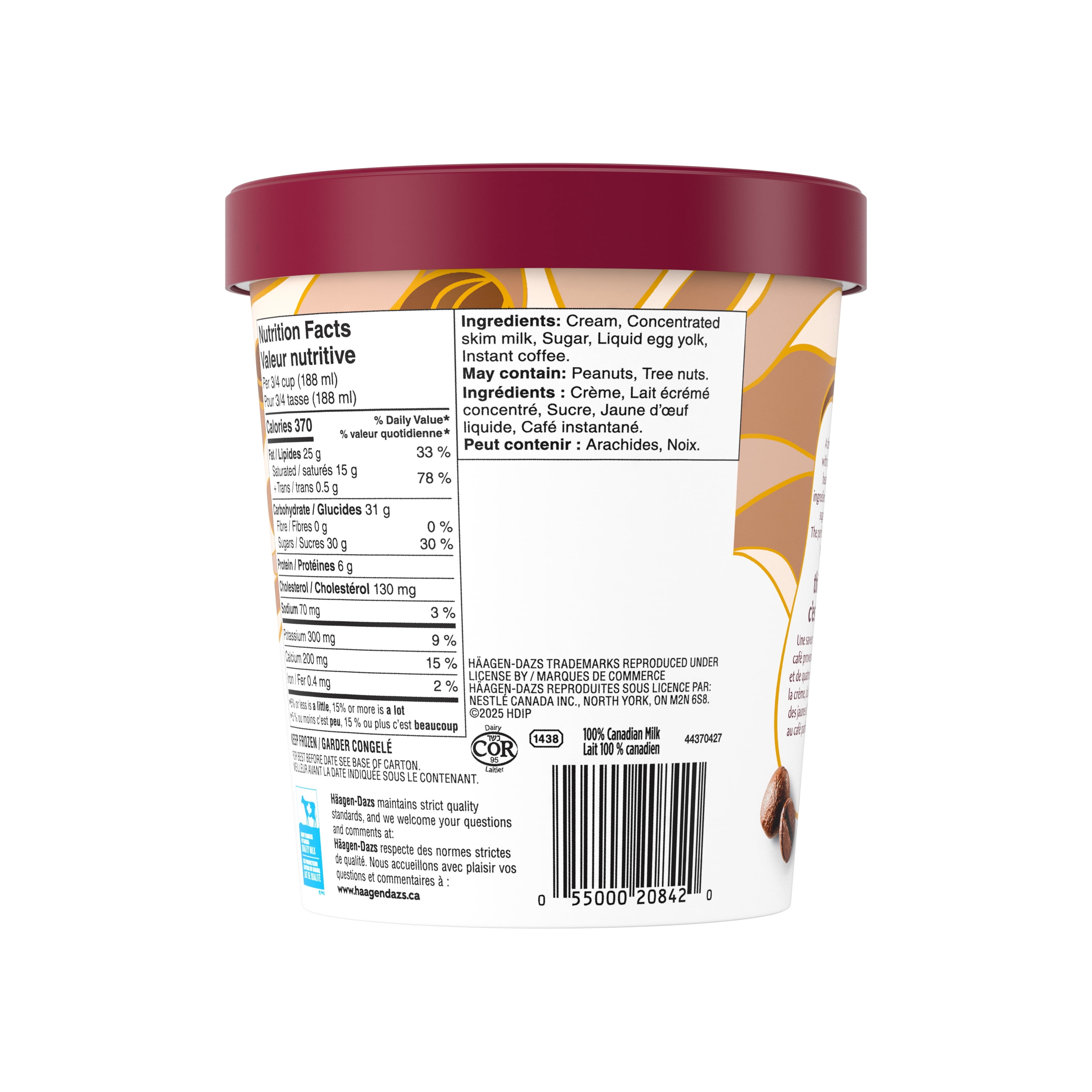 HAAGEN-DAZS Crème Glacée Café 450 ml