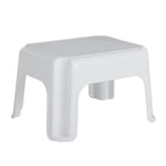 Rubbermaid Tabouret à pas en plastique, petit, blanc