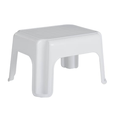 Rubbermaid Plastic Step Stool, Small, White