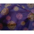 thumbnail image 4 of oneOone Silk Tabby Fabric Spiral & Floral Block Print Fabric By The Yard 42 Inch Wide, 4 of 4