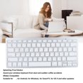 thumbnail image 4 of Keyboard Bilingual Super Slim Cordless Keyboard Comfortable for PC Laptop Tablet User Friendly Ergonomic Design Silver, 4 of 7
