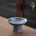 thumbnail image 4 of Ceramic Fruit Bowl Dessert Bowl | Pedestal Ice Cream Side Bowl | Modern Indoor Table Centerpiece | Multi-Compartment Kitchen Organizer | Holds Fruit, Snacks, Small Accessories, Easy Refill | 1 Piece, 4 of 5