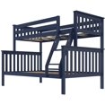 thumbnail image 2 of BEDSMART Lits Superposés Simple sur Double en Bois Massif/ Bleu, 2 of 6