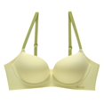 thumbnail image 1 of Wancir Bras for Women 2025 New Women's Solid Color Seamless Underwear without Steel Rims Detachable Chest Sagging Wave Pattern Bra, 1 of 4