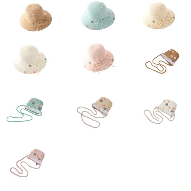 Chapeau d'Été Chapeau de Soleil Plage Chapeaux Fournitures de Plein Air Randonnée Fine Exécution Unisexe Décorations Étanches au Soleil Fournitures Extérieures Multifonctions Sac Rose