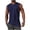 Navy, variant on nerohusy Mens Beach Tank Top 2025 Summer Sleeveless Gym Shirts Basic Plain T-Shirt Casual Muscle Sports Basic Tees Red,L