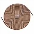 thumbnail image 3 of Light Brown Shoelaces [2 Pairs] 100% Cotton Made in Italy Rounded Unwaxed 51.5", 3 of 4