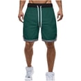 thumbnail image 1 of Mens Shorts, Mens Summer Solid Color Sports Fitness Breathable Shorts, 1 of 3