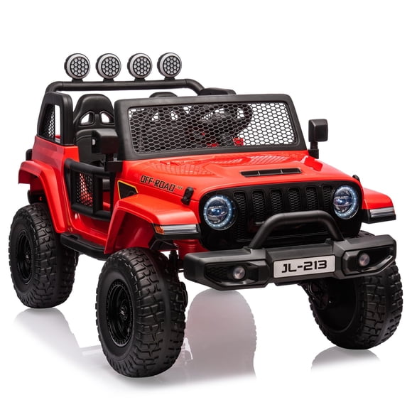 TROPOW Kids Cars Electric Ride On,24V 2 Seater Kids Ride On Truck Electric Vehicle for Toddlers Switchable 2WD/4WD Ride On Car Toy with Remote Control,Christmas Gift for Kids,Orange