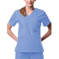 thumbnail image 1 of Liquidation Core par Maevn Haut d'Uniforme Sportif à Col en V Uni pour Femmes, 1 of 1