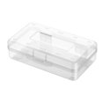 thumbnail image 2 of Boovnll Plastic Pencil Box, 2Pc Plastic Pencil Box Large Capacity Pencil Boxes Clear Boxes with Snap-Tight Lid Stackable and Stylish Office Supplies Storage Organizer Box, Pencil Case, 2 of 2