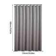 thumbnail image 1 of SDNall Fabric Shower Curtain Liner, Waterproof and Quick-Drying Polyester with Reinforced Header and Rust-Resistant Grommets for Bathroom, 1 of 6