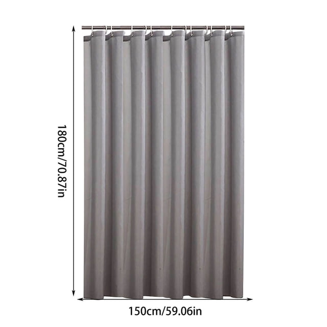 SDNall Fabric Shower Curtain Liner, Waterproof and Quick-Drying Polyester with Reinforced Header and Rust-Resistant Grommets for Bathroom