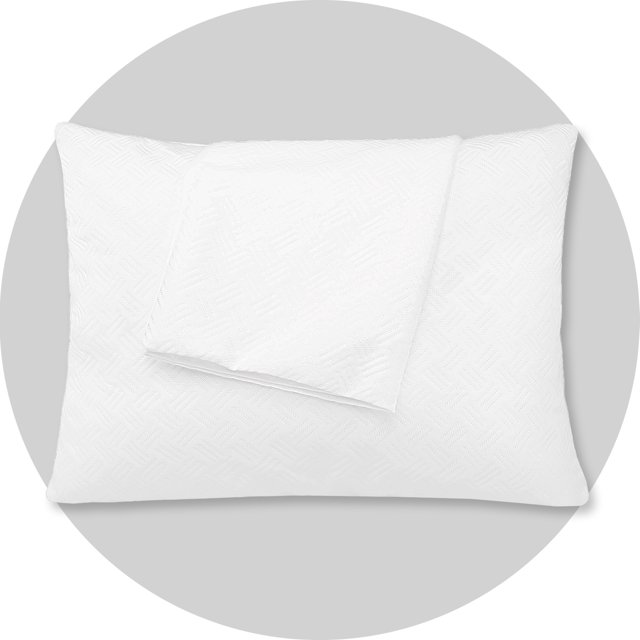 3D Air Fabric Waterproof Pillow Protectors with Zipper, Pillow Covers Set of 2 Zippered Pillow Case Pillow Encasement Soft Breathable ( Standard, Line)