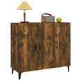 thumbnail image 2 of vidaXL Sideboard Smoked Oak 90x34x80 cm Engineered Wood, 2 of 5
