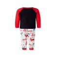 thumbnail image 3 of Family Christmas Elk Pattern Round Neck Long Sleeves Pajamas Trousers, 3 of 6
