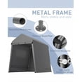 thumbnail image 2 of AKDSteel Tente de Rangement Extérieure Robuste, Abri d'Auto Imperméable et Résistant aux UV avec Portes à Glissière Enroulables et Évents, 2 of 7