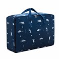 thumbnail image 1 of Baohd Sac de Rangement Sac de Voyage Pochette à Jouets Pratique Durable Extérieur Résistant à l'Usure Anti-Poussière Bleu Chat, PVC L, 1 of 6