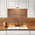 thumbnail image 4 of FASÃ„DE Traditional Style/Pattern 1 Decorative Vinyl 18in x 24in Backsplash Panel in Polished Copper (5 Pack), 4 of 15