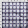 thumbnail image 3 of oneOone Organic Cotton Poplin Twill Fabric Check Ikat Printed Craft Fabric BTY 42 Inch Wide, 3 of 4