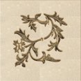 thumbnail image 1 of Ahgly Company Tapis d'Intérieur Lavable en Machine Carré Transitionnel Pérun Brun, 6 Pieds Carré, 1 of 7