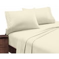 thumbnail image 1 of Hotel Luxurious, 1800 Series Super Soft Embroidery 3 PC Sheet Set (Twin Ivory), 1 of 4
