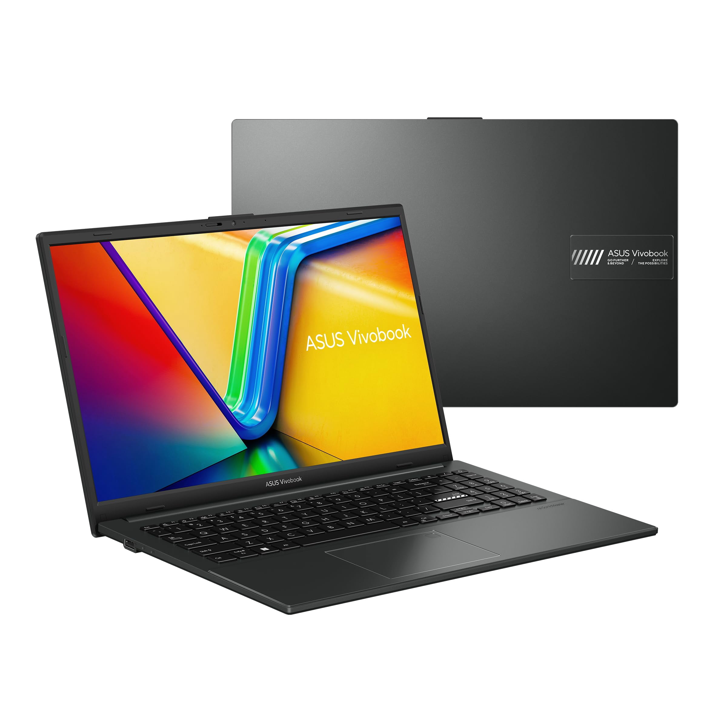 ASUS Vivobook Go 15 Ordinateur Portable, Écran FHD de 15,6”, Processeur Intel® Core™ i3-N305, 4 Go RAM, 128 Go UFS, Windows 11 Maison en Mode S, E1504GA-AS32-CA