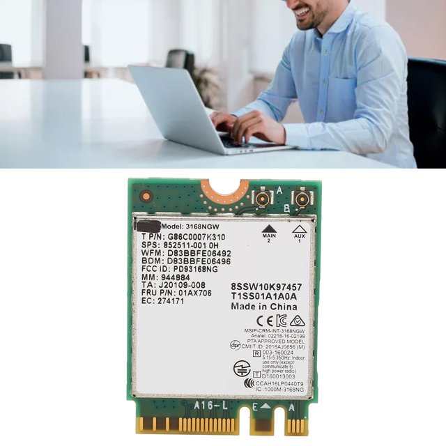 Module Wifi, Double Fréquence Transmission 600Mbps Carte pour Ordinateur Portable pour Maison pour Bureau