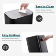 thumbnail image 3 of Trash Can with 3.2 Gallon Stainless Steel Kitchen Trash Can - Soft Close Lid, Foot Pedal, Removable Inner Bucket, Large Double Dual Trash and Recycling Bins, Garbage and Recycle Bin Combo, 3 of 7