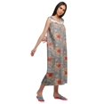 thumbnail image 2 of Moomaya Printed Womens Button Placket Mid Long Nightdress Cotton Night Gown, 2 of 5