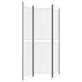 thumbnail image 3 of vidaXL 3-Panel Room Divider White 150x180 cm Fabric, 3 of 5