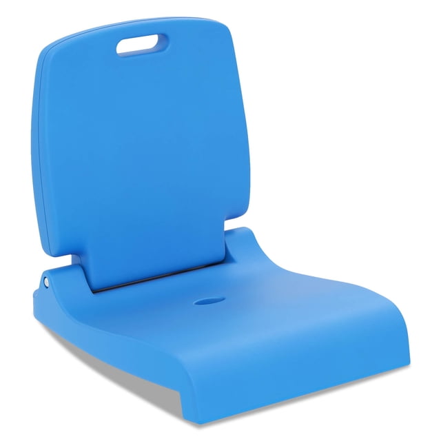 Costway Poolside Chair for Edge of Pool with Back Support & Handles Portable Picnic Chair Blue