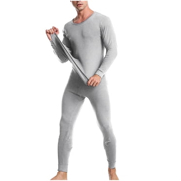 Yuyuzo Mens Thermal Underwear Sets 2 Piece Long Johns Pants Outfits Fleece Lined Base Layer Bottoms Tops