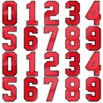 thumbnail image 1 of 20Pcs Embroidered Jersey Number Patches Decorative Sewing Patches for Clothing, 1 of 9