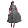 thumbnail image 1 of Bimba Check Ladies Button Down Print Dress A-Line Cocktail Party Shirt Dress-XX-Large, 1 of 5