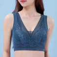 thumbnail image 2 of XZNGL Fashion Comfortable Womans Lace Beauty Back Strap Wrap Plus Size Bra, 2 of 4