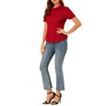 thumbnail image 4 of INSPIRE CHIC Chemise Douce pour Femme Vintage à Col Poupée Doux Boutonnée, 4 of 8