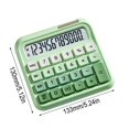 thumbnail image 2 of FHBVT Office Calculator 12-Digit LCD Calculator Flexible Candy Color Keyboard Automatic Power Saving Non-Slip Pad Home Office Financial Calculation Accounting Desk Tool Financial Planning Calculator, 2 of 6