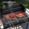 thumbnail image 3 of CoSoTower Barbecue au Charbon avec Hauteur de Gril Réglable, Chariot BBQ Portable avec Récupérateur de Cendres et Roues, Noir, 3 of 7