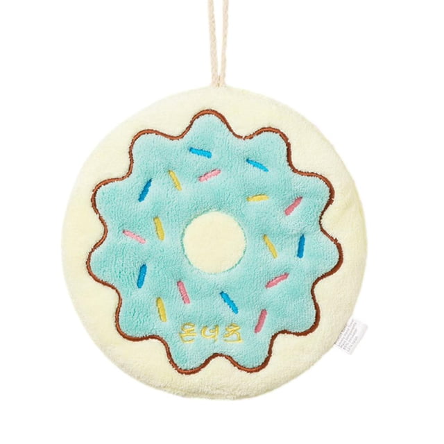 Korean Cute Cartoon Hand Towel Hanging Bread Cheese Donut Kitchen Quick Drying. J7T7