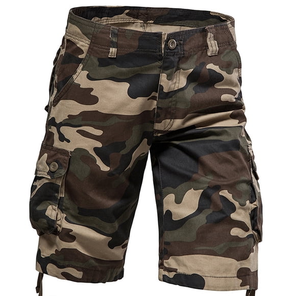 cllios Mens Camo Cargo Shorts Relaxed Fit Multi Pockets Shorts Outdoor Tactical Shorts Casual Travel Camo Cargo Shorts