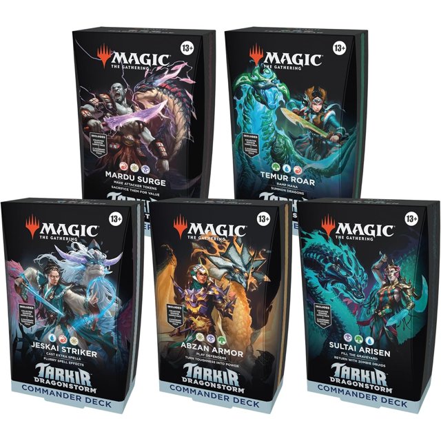 Magic : The Gathering TCG : Tarkir Dragonstorm Commander Decks - Ensemble de 5 Decks