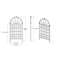 thumbnail image 3 of Vita Savannah Embossed Vinyl Trellis, Brown, VA68207, 3 of 5