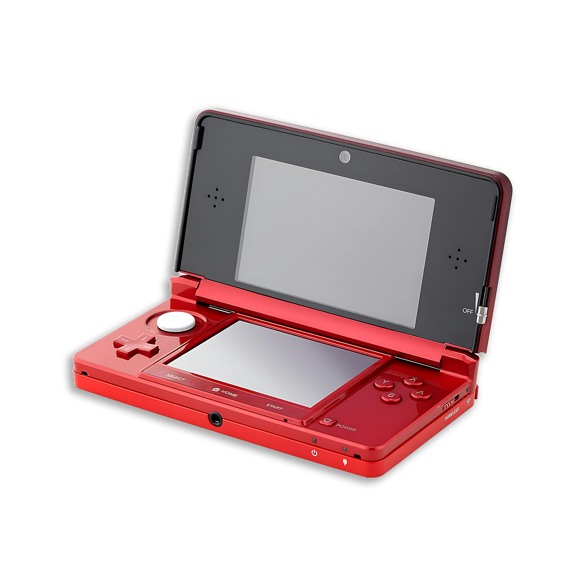 Nintendo 3DS Game Console with RetroFam 32GB SD Card, Metallic Red