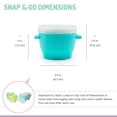 thumbnail image 3 of Melii Click & Go Pods Food Freezer Storage Containers & Snack Containers - 4x4oz - for Babies, Toddlers and Adults, 3 of 8
